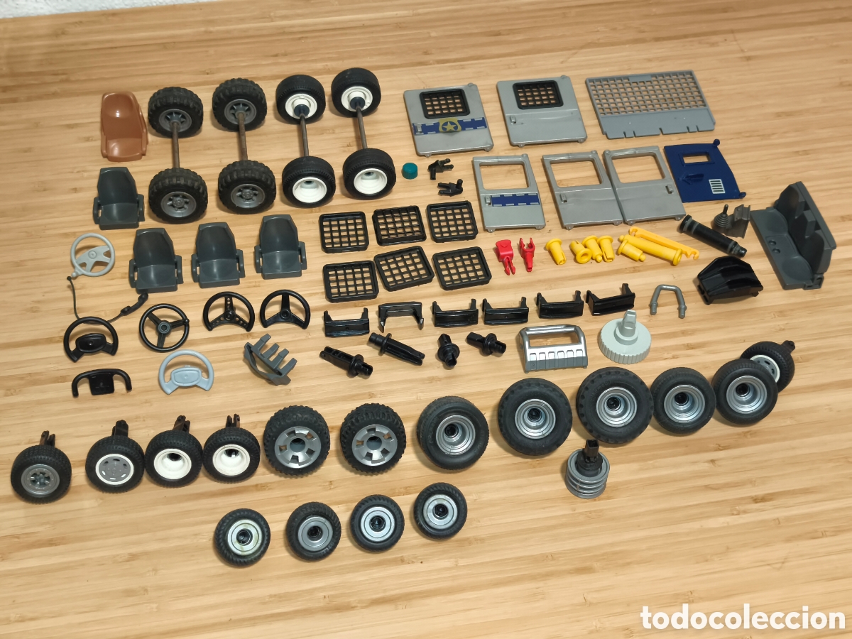 Playmobil: Lote ruedas,piezas de coches Playmobil