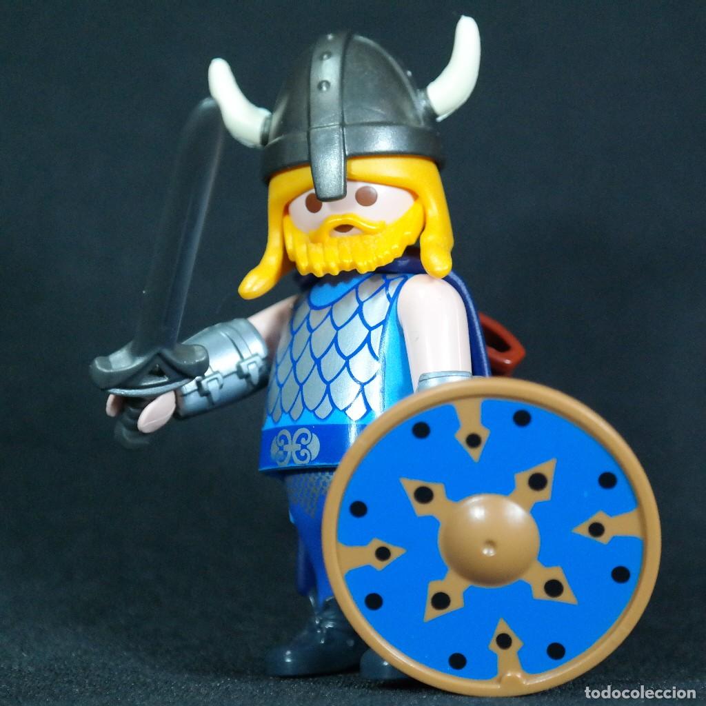 Playmobil: Playmobil vikingo con capa azul ☼
