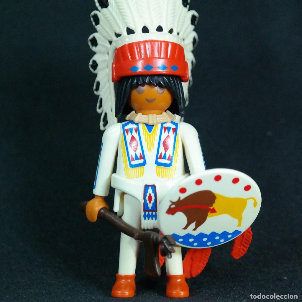 Playmobil: Playmobil jefe indio con escudo ☼