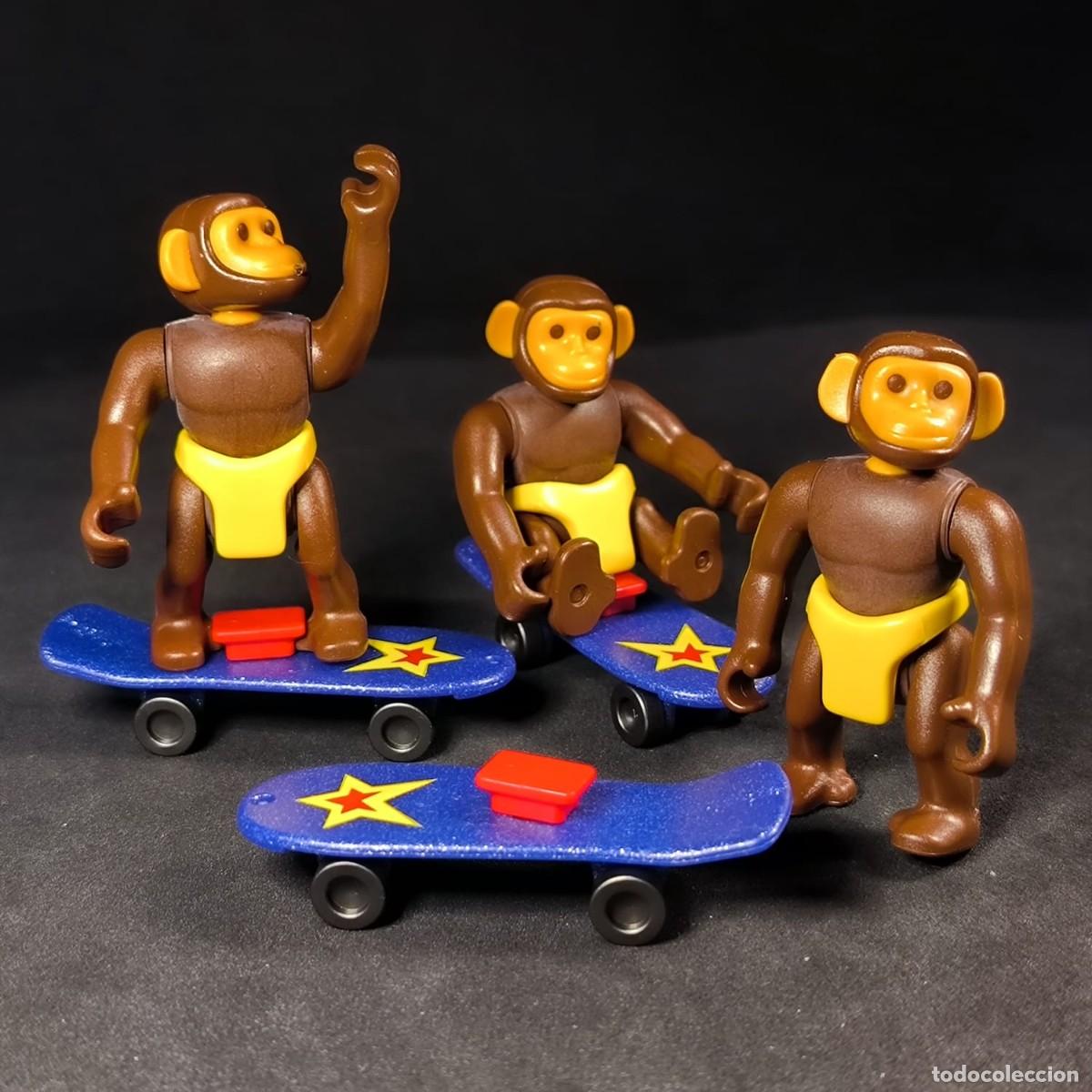 Playmobil: Playmobil monos con patineta ☼