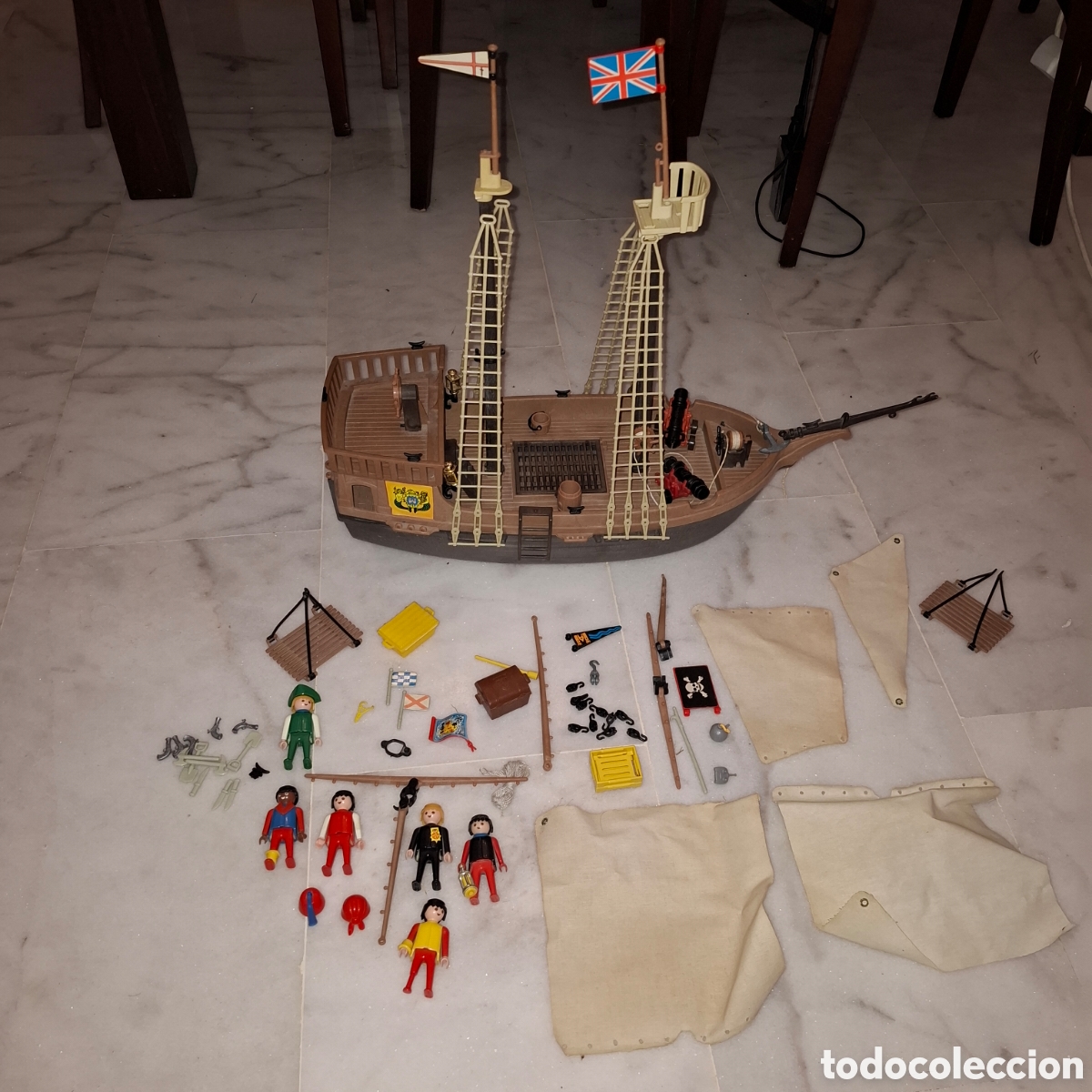 Playmobil: BARCO PIRATA DE FAMOBIL 3550 GEOBRA A&Ntilde;OS 70 Y 80