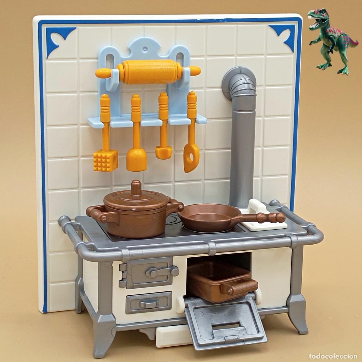Playmobil: Playmobil estufa de cocina horno utensilios pared casa mansion victoriana 5322 5317