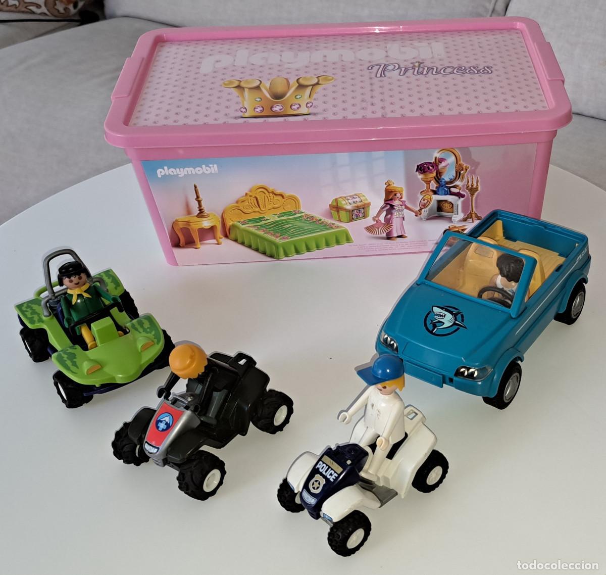 Playmobil: LOTE PLAYMOBIL - QUAD RESCATE DE MONTA&Ntilde;A / BUGGY SURFISTA / DESCAPOTABLE SUMMER FUN Y ESTUCHE