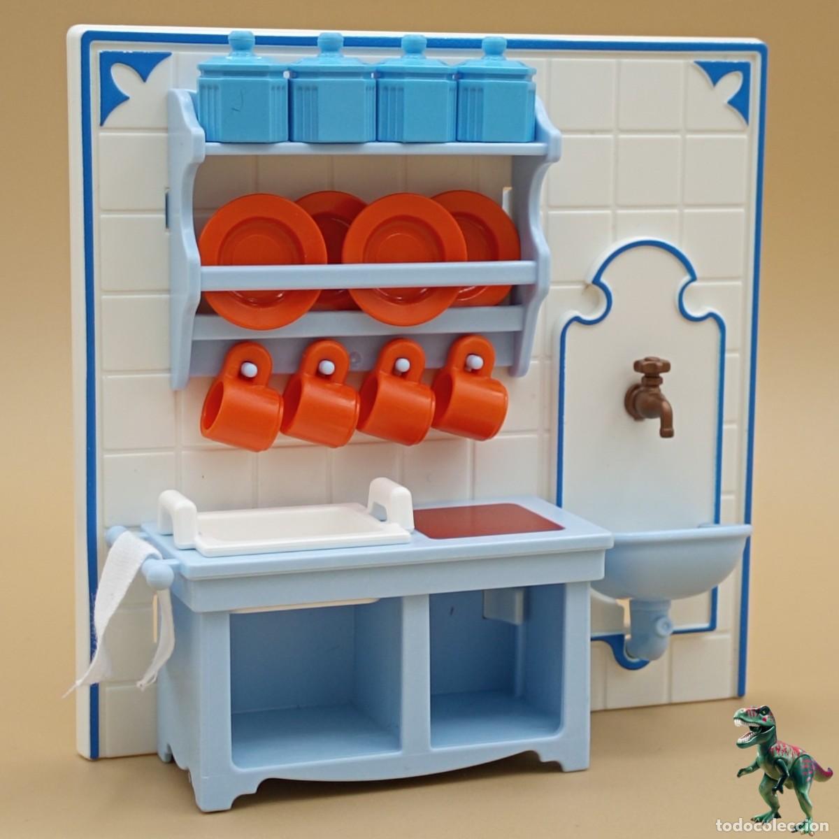 Playmobil: Playmobil cocina fregadero platos mansion victoriana tazas vintage 5322 5317 grifo vajilla 5300 5301