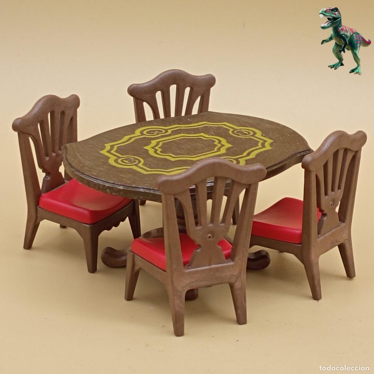 Playmobil: Playmobil mesa de comedor sillas salon sala de estar mansion victoriana 5320 5316 5327 5955 6244