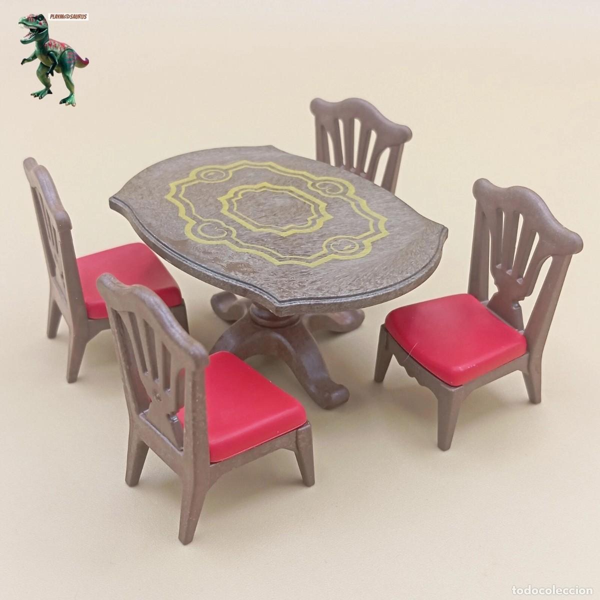 Playmobil: Playmobil mesa de comedor sillas salon sala de estar mansion victoriana 5320 5316 5327 5955 6244
