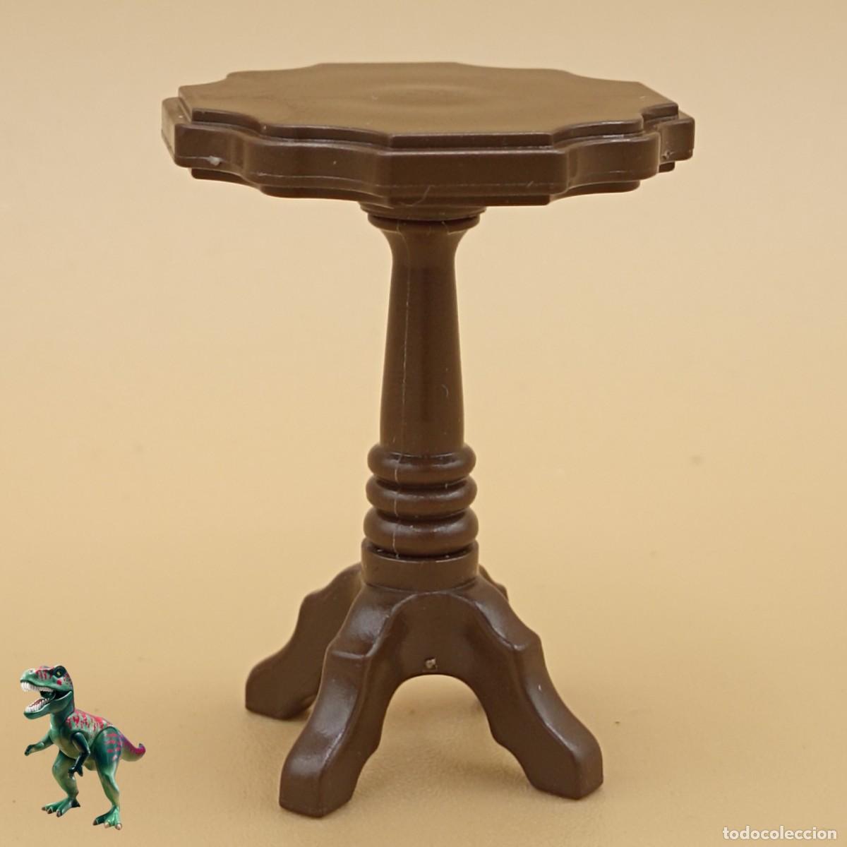 Playmobil: Playmobil mesita marron mesa peque&ntilde;a pedestal medieval mansion victoriana 5320 5310 5301 5302 5303
