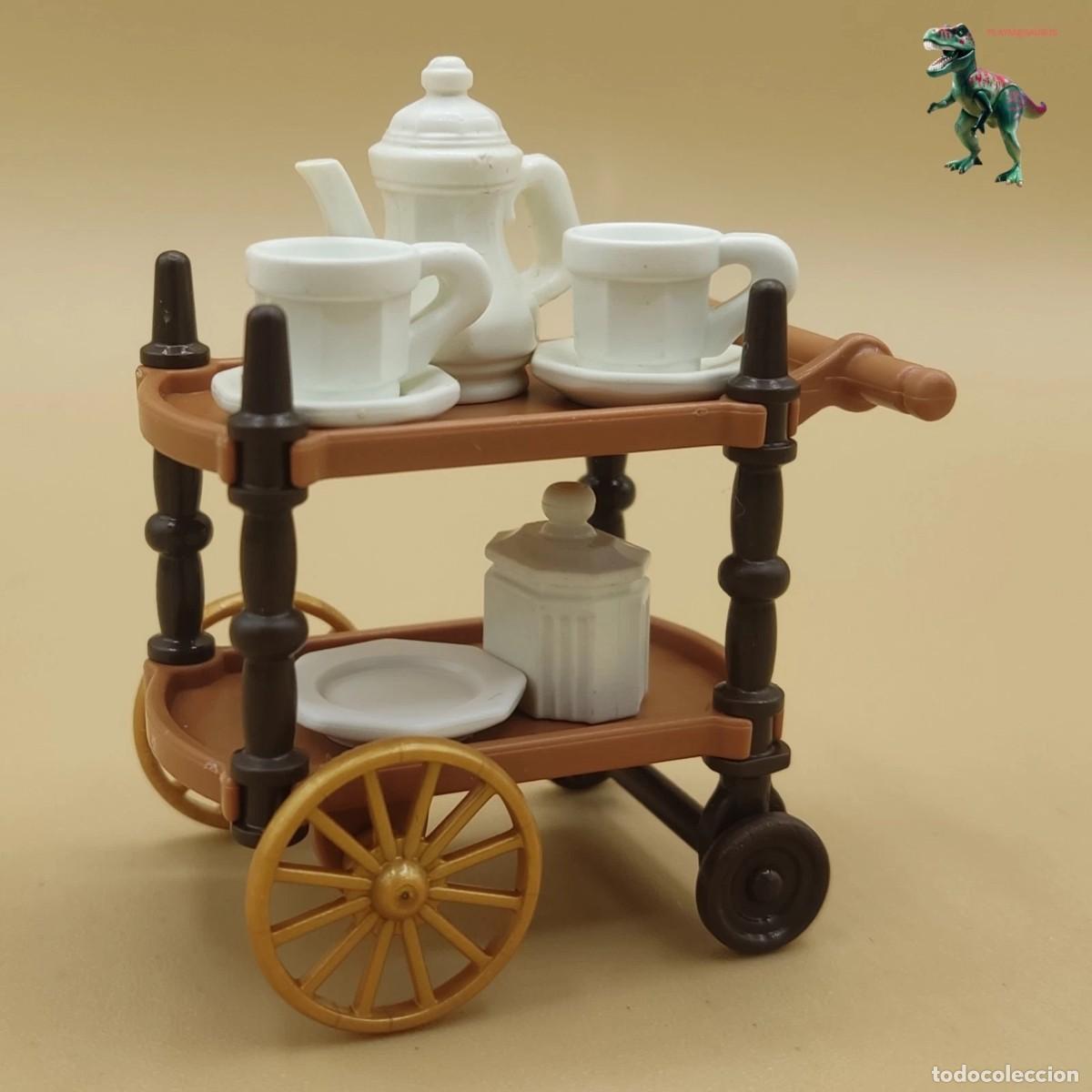Playmobil: Playmobil carrito de servicio carro tazas te criada sirvienta camarera mansion victoriana 5320 5316