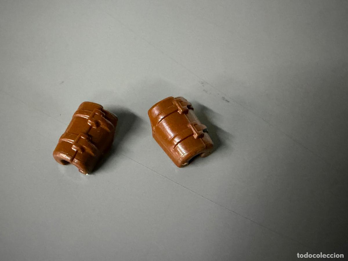 Playmobil: PLAYMOBIL cabeza +pelo peluca color chocolate + barba recambio- las 3 cosas