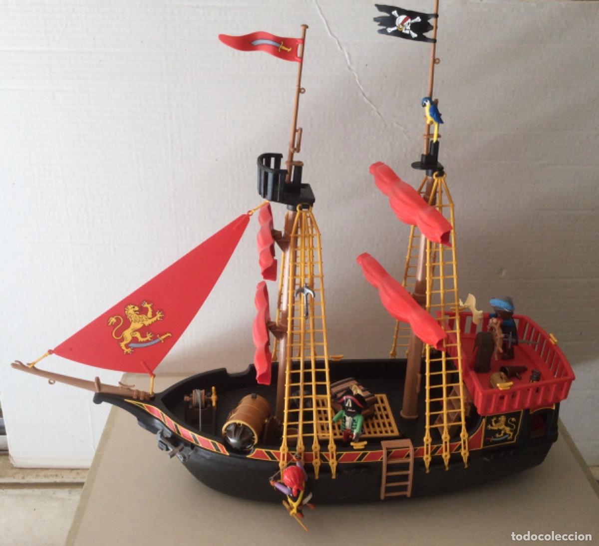Playmobil: Playmobil. Barco Pirata con caja. Ref: 4424. Completo. A&ntilde;o 2004