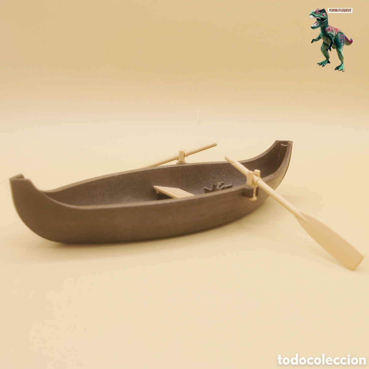 Playmobil: Playmobil canoa barca de remos vikingos barbaros medieval romanos pescador lago laguna mar