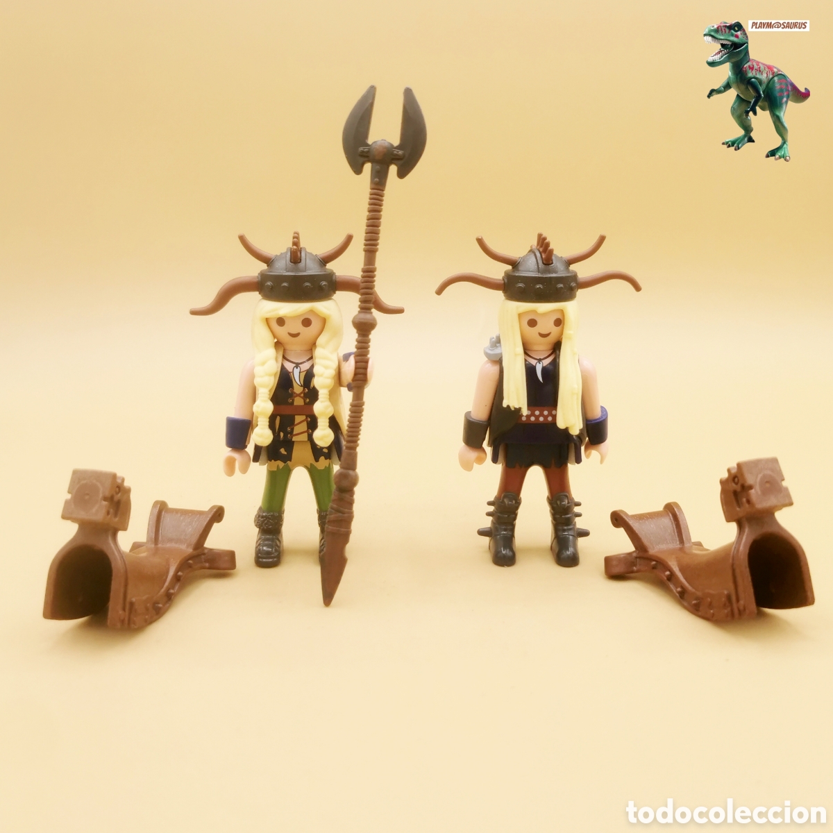 Playmobil: Playmobil como entrenar a tu dragon jinetes de Barf & Blech Ruffnut-Tuffnut gemelos con sillas 9458