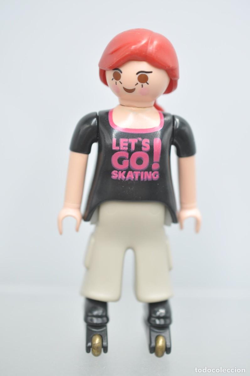 Playmobil: WSK074 Playmobil, figura mujer, patinadora 4415