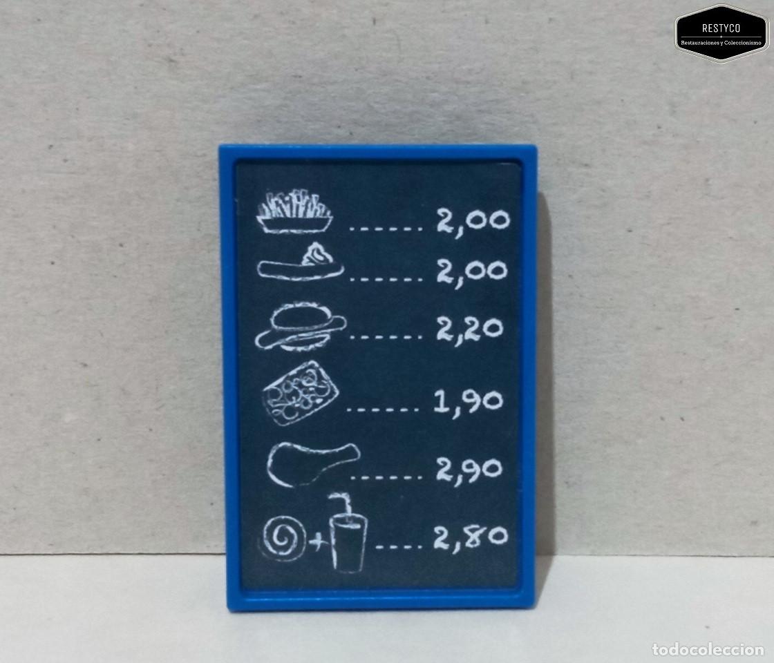 Playmobil: Playmobil - Cartel Precios Comida Menu Platos Rapidos
