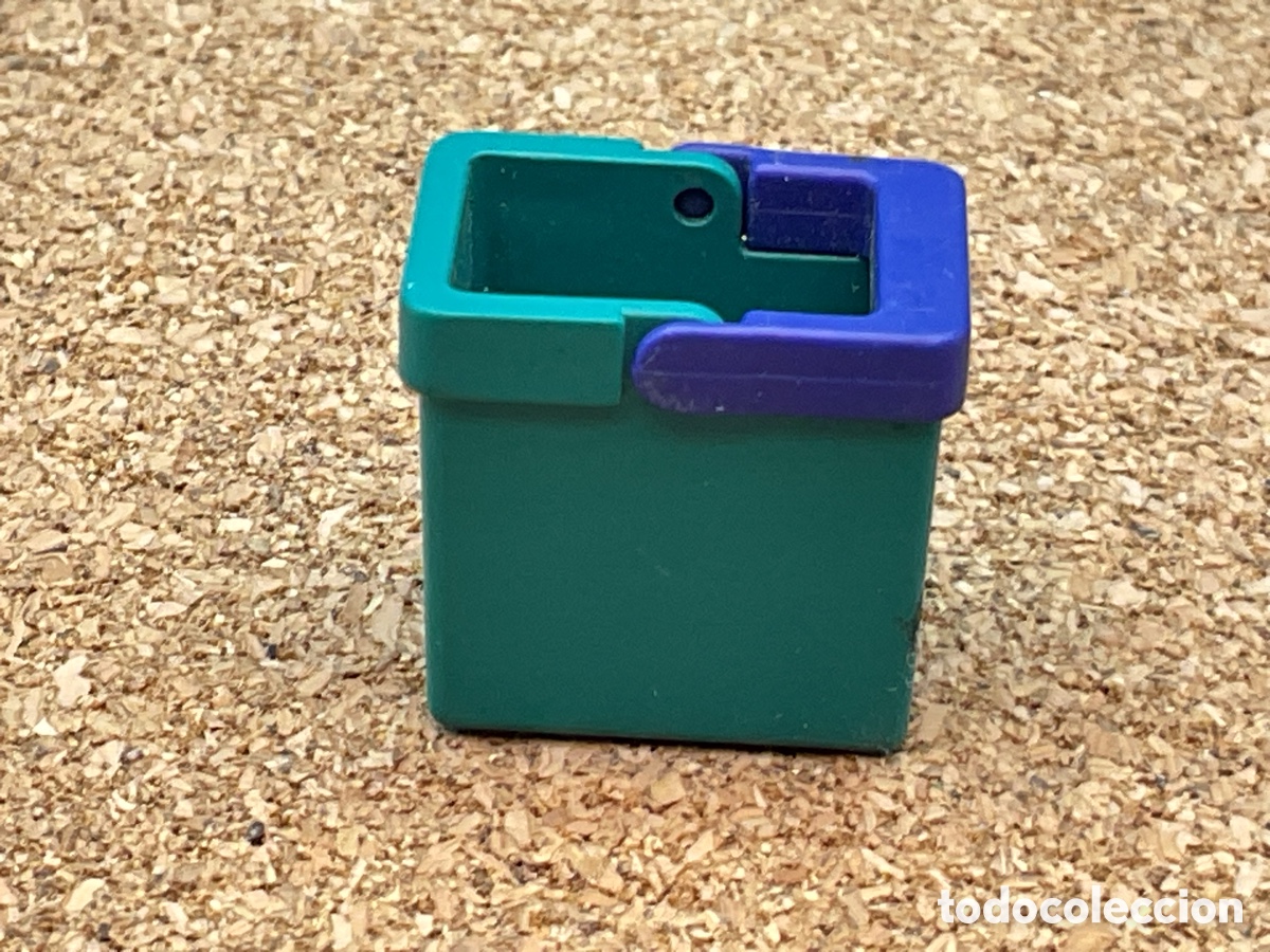 Playmobil: ACCESORIO PLAYMOBIL. CUBO DE FREGAR COLOR VERDE
