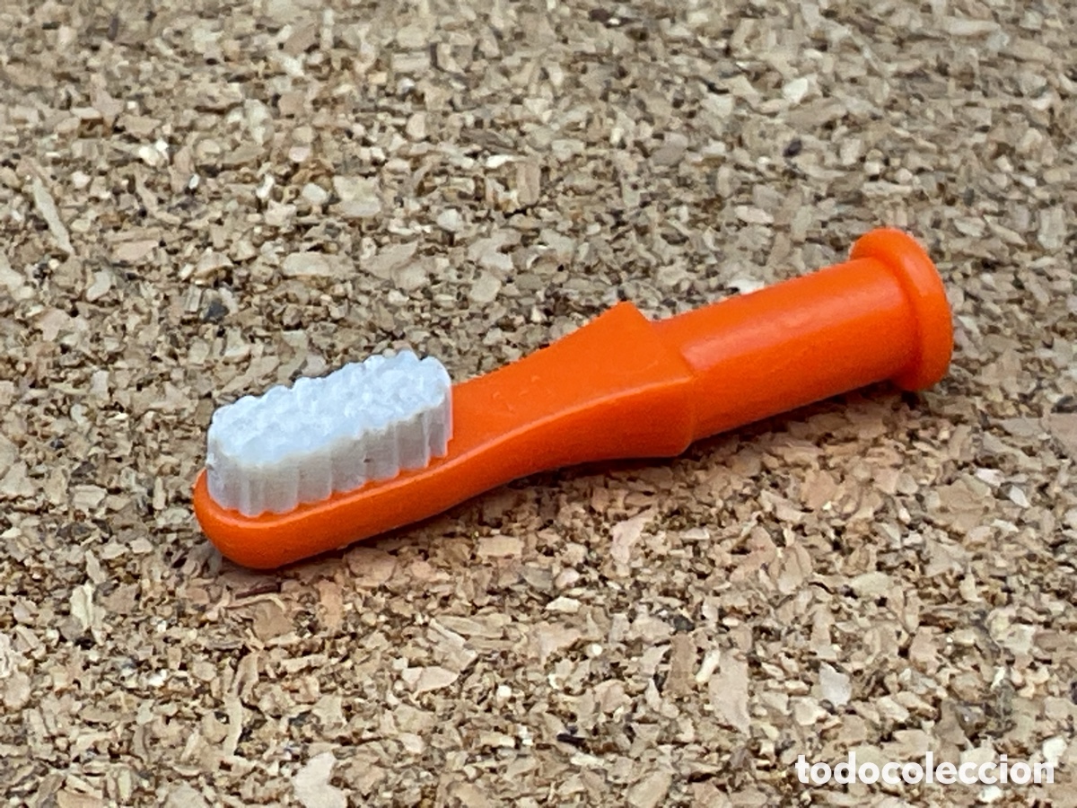 Playmobil: ACCESORIOS PLAYMOBIL. CEPILLO DE DIENTES COLOR NARANJA
