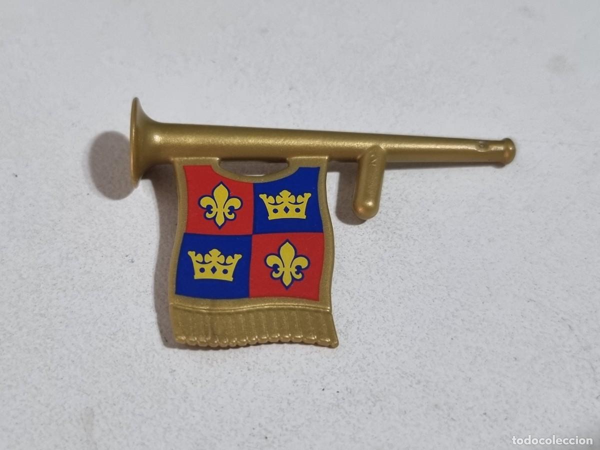 Playmobil: Playmobil 3659 Pieza Trompeta Corneta Caballero Corte Real Heraldo Medieval