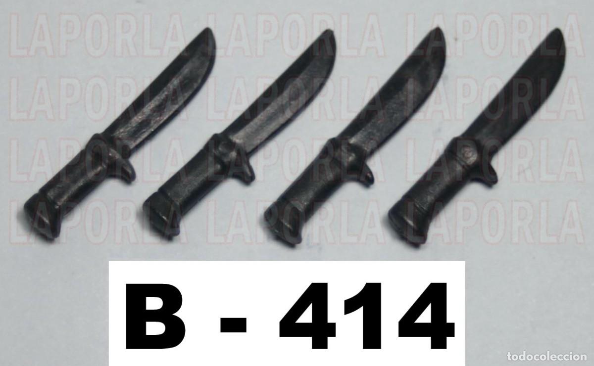Playmobil: PLAYMOBIL 4 PU&Ntilde;ALES DAGAS CUCHILLOS - MEDIEVAL OESTE COCINA (B-414)