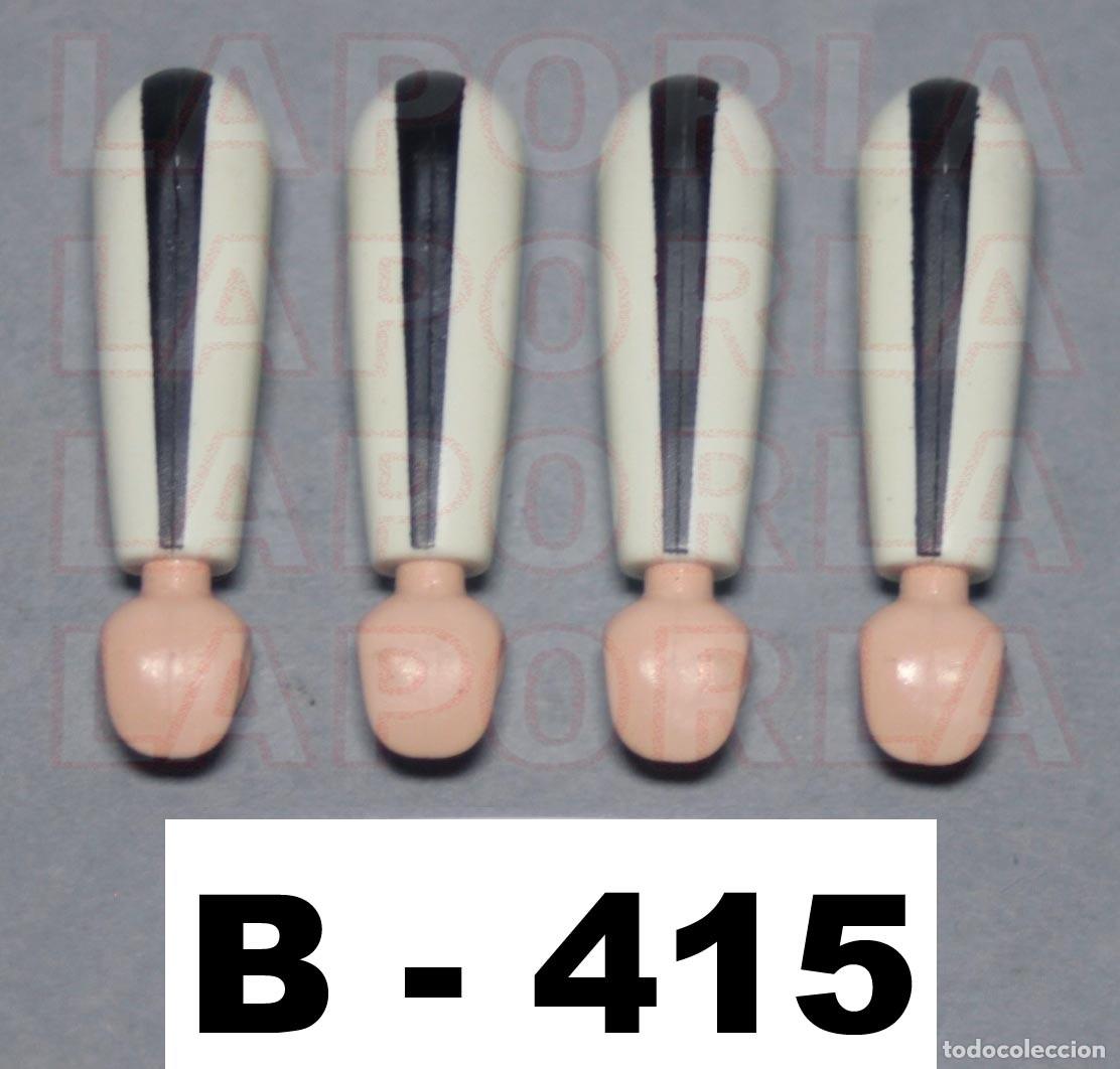 Playmobil: PLAYMOBIL 4 BRAZOS BLANCOS CON RAYA NEGRA (B-415)