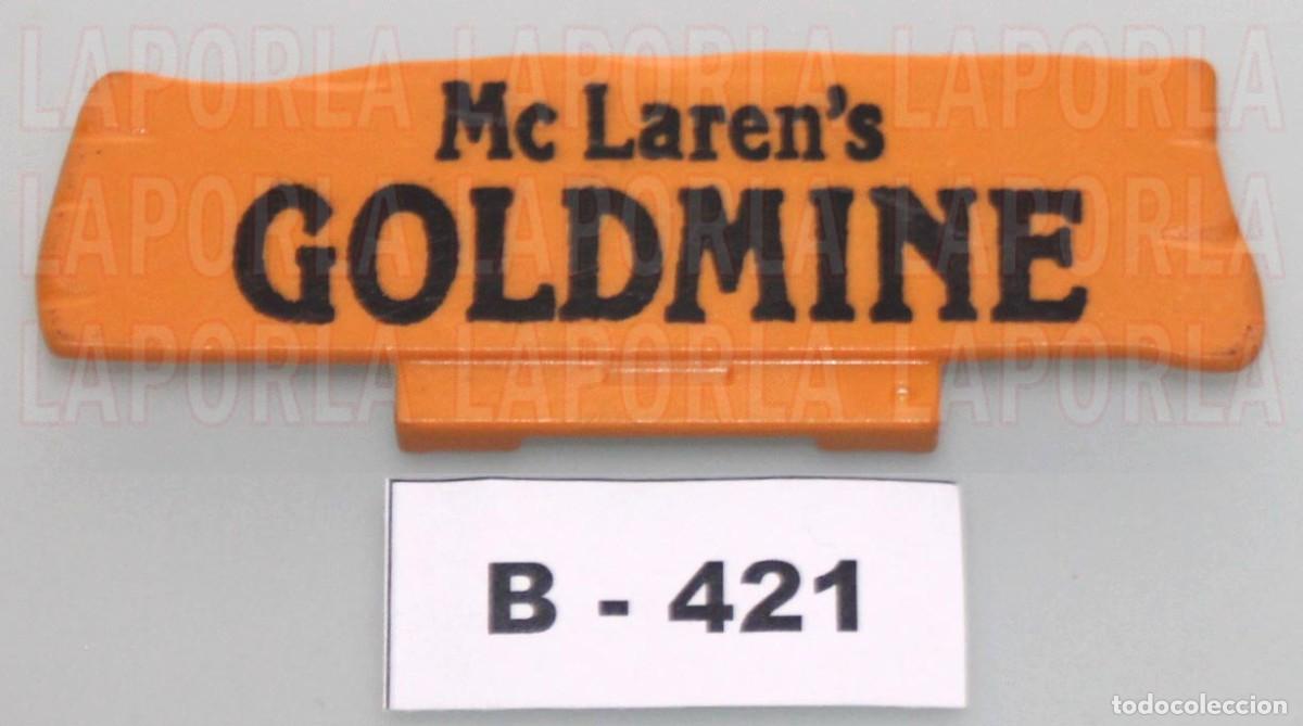 Playmobil: PLAYMOBIL LETRERO MCLAREN'S GOLDMINE - OESTE MINA ORO 3802 7857 (B-421)