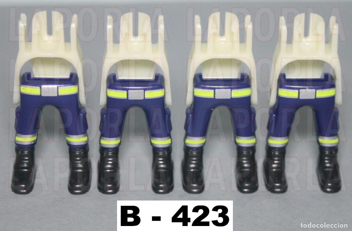 Playmobil: PLAYMOBIL 4 PIERNAS BOMBEROS CON ESQUELETO - FUEGO CUERPO SOLDADO (B-423)