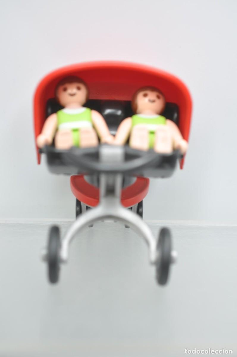 Playmobil: wsk076 Playmobil, carrito con 2 beb&eacute;s