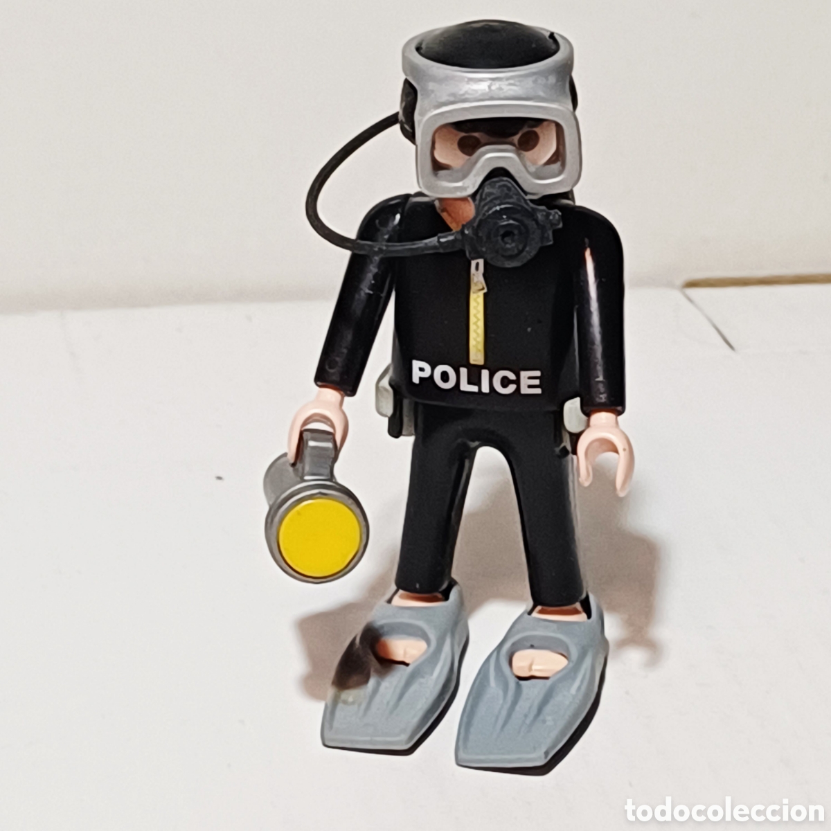 Playmobil: Figura Playmobil buceador buzo submarinista policia con linterna