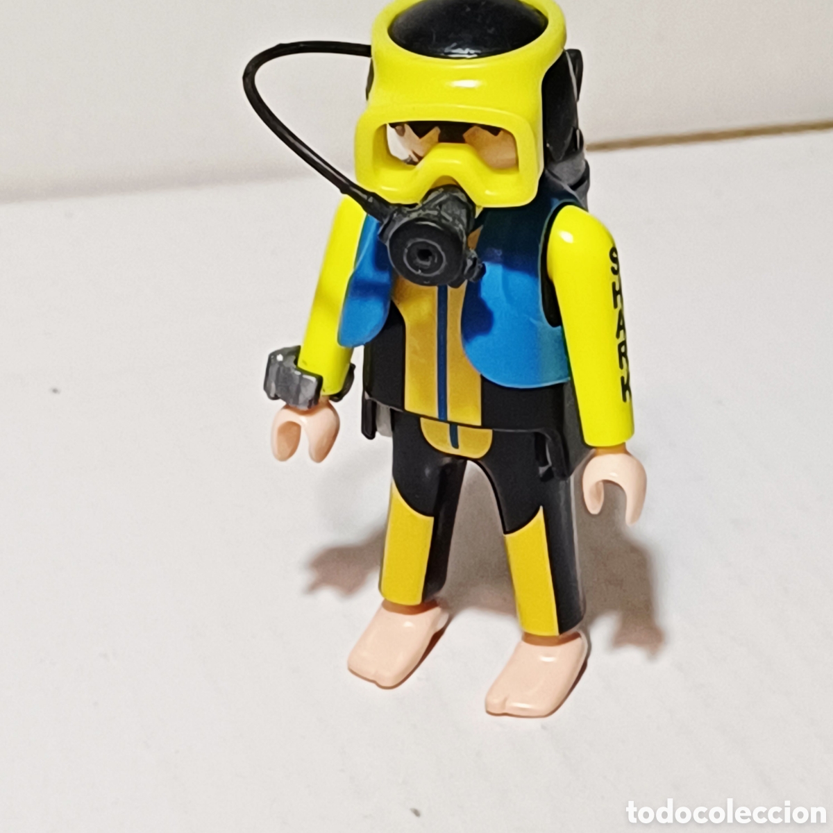 Playmobil: Figura Playmobil buceador buzo submarinista policia con linterna