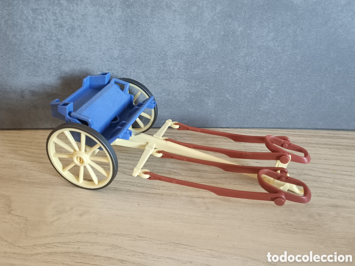 Playmobil: Playmobil carro con enganches caballo western oeste sudista Virginian