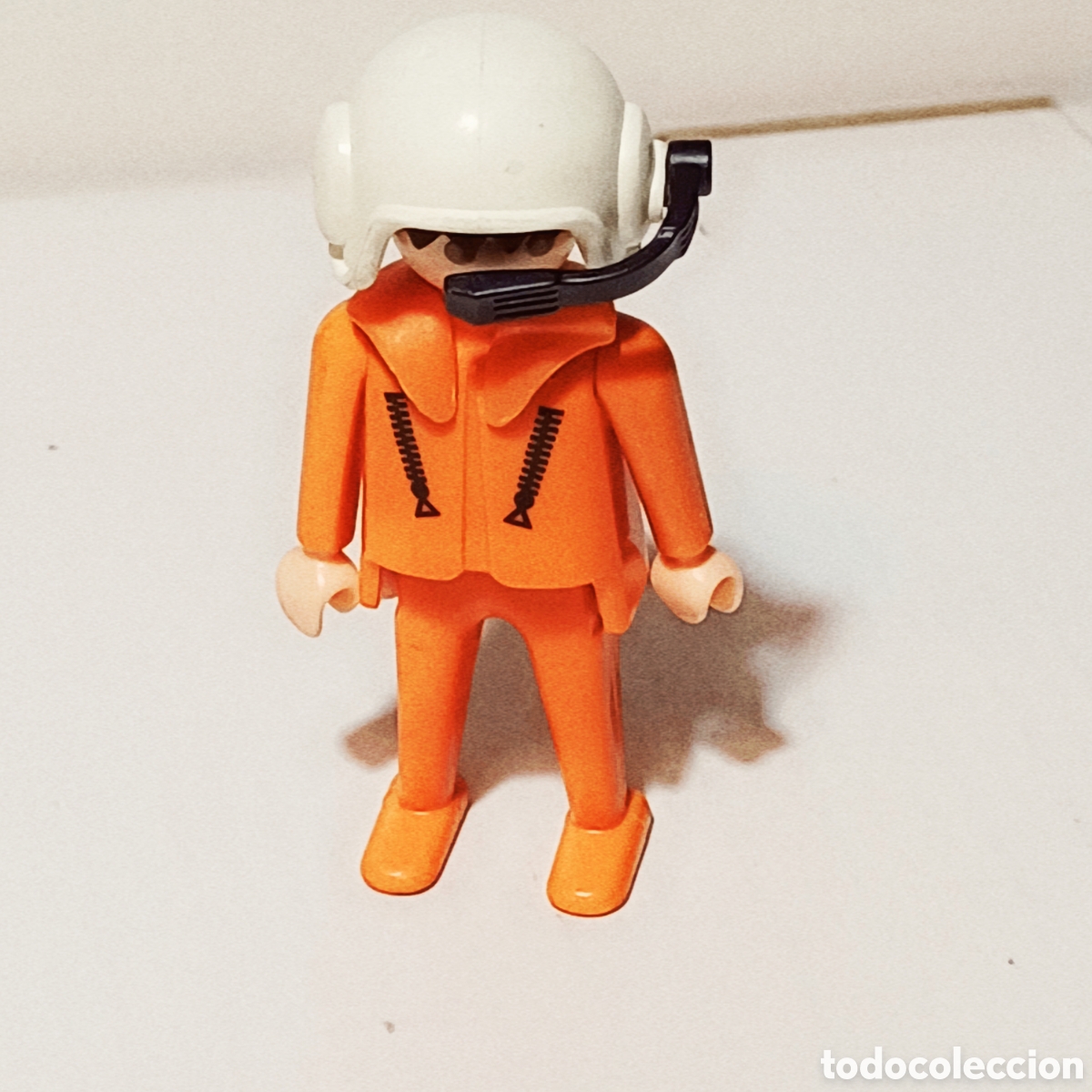 Playmobil: Figura Playmobil piloto de helicoptero de rescate salvamento naranja ref. 3789