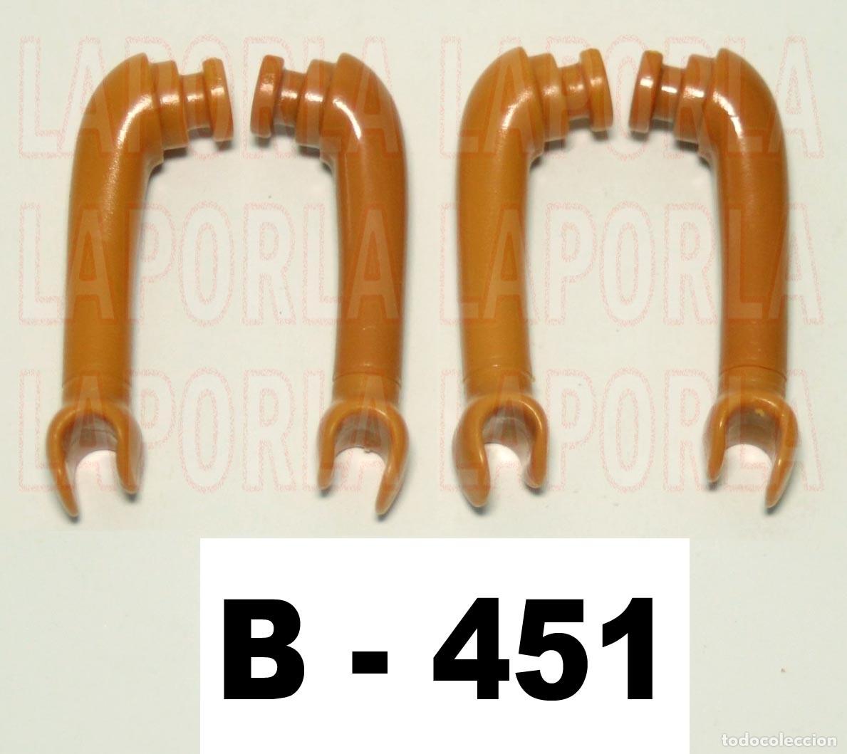 Playmobil: PLAYMOBIL 4 BRAZOS MORENOS (2 PARES IZQ-DCHO) - INDIOS IND&Iacute;GENAS (B-451)