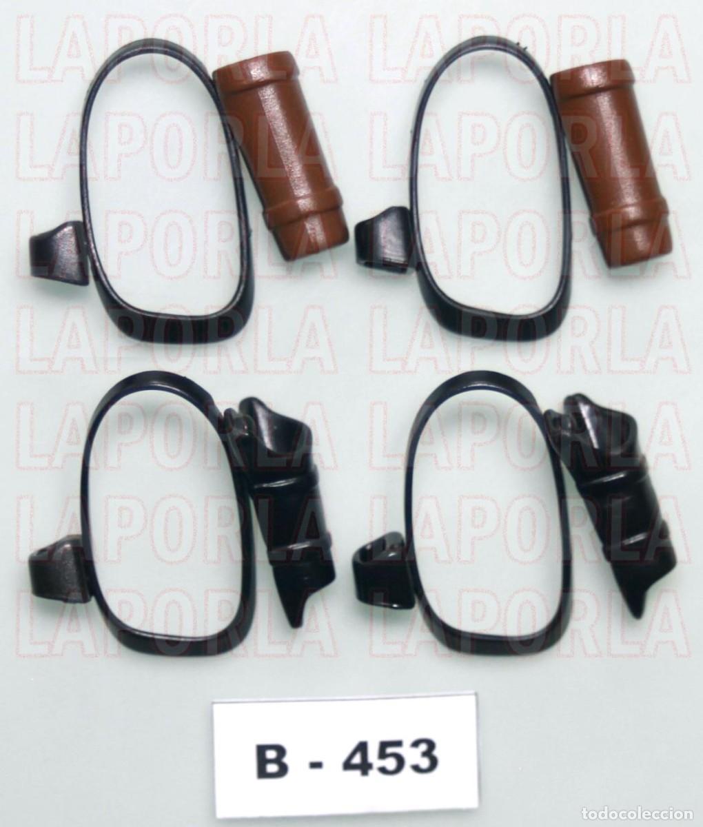 Playmobil: PLAYMOBIL 4 BANDOLERAS CON CARCAJ Y FUNDA - MEDIEVAL VIKINGO ARQUERO BALLESTERO (B-453)