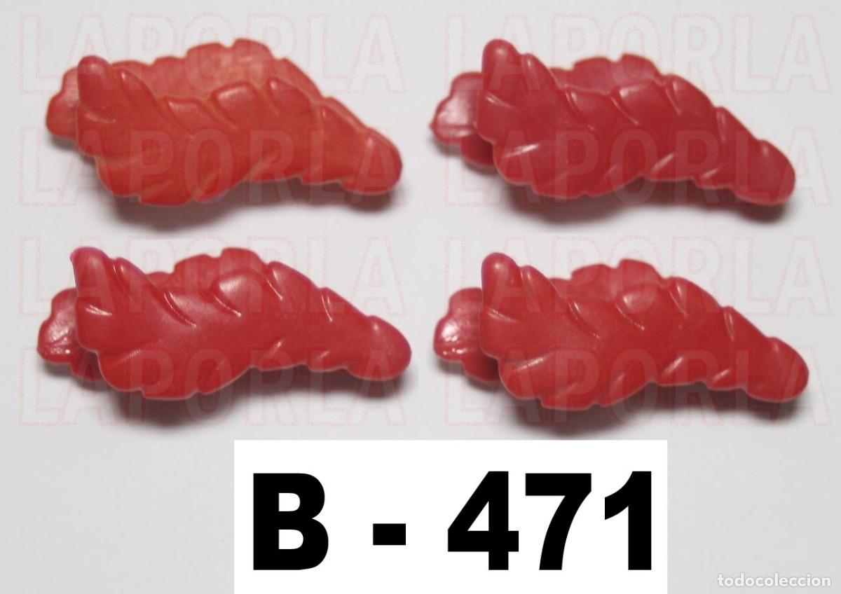 Playmobil: PLAYMOBIL 4 PLUMAS ROJAS PARA CASCO O CAPERUZA CABALLO - MEDIEVAL CABALLERO (B-471)