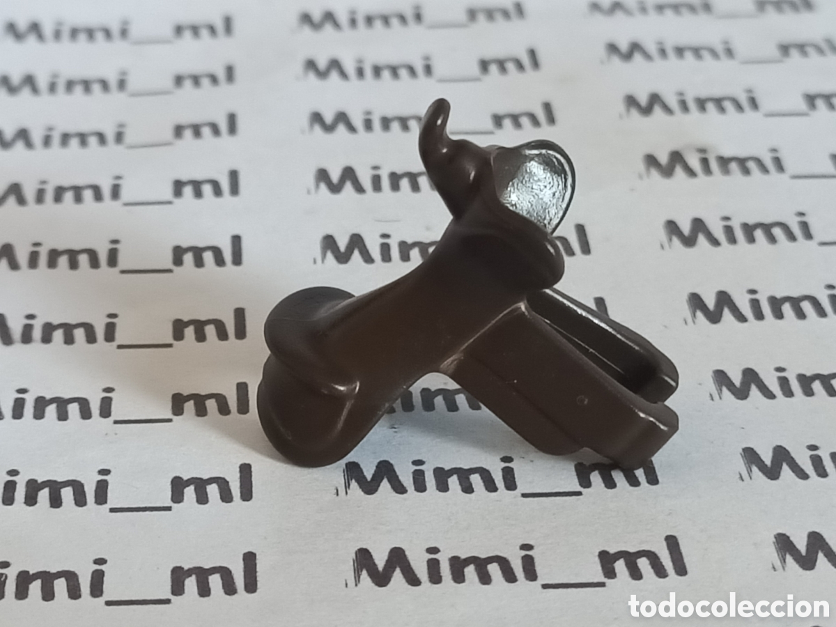 Playmobil: Playmobil montura marr&oacute;n caballo western oeste silla