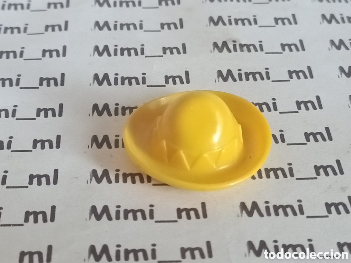 Playmobil: Playmobil sombrero amarillo mejicano primera &eacute;poca gorro western oeste