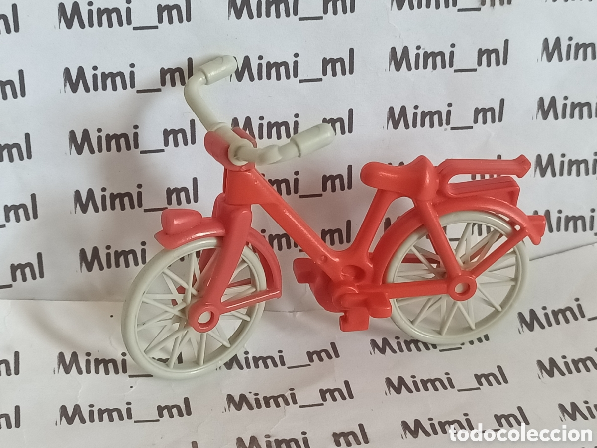Playmobil: Playmobil bicicleta roja primera &eacute;poca zoo aparcamiento