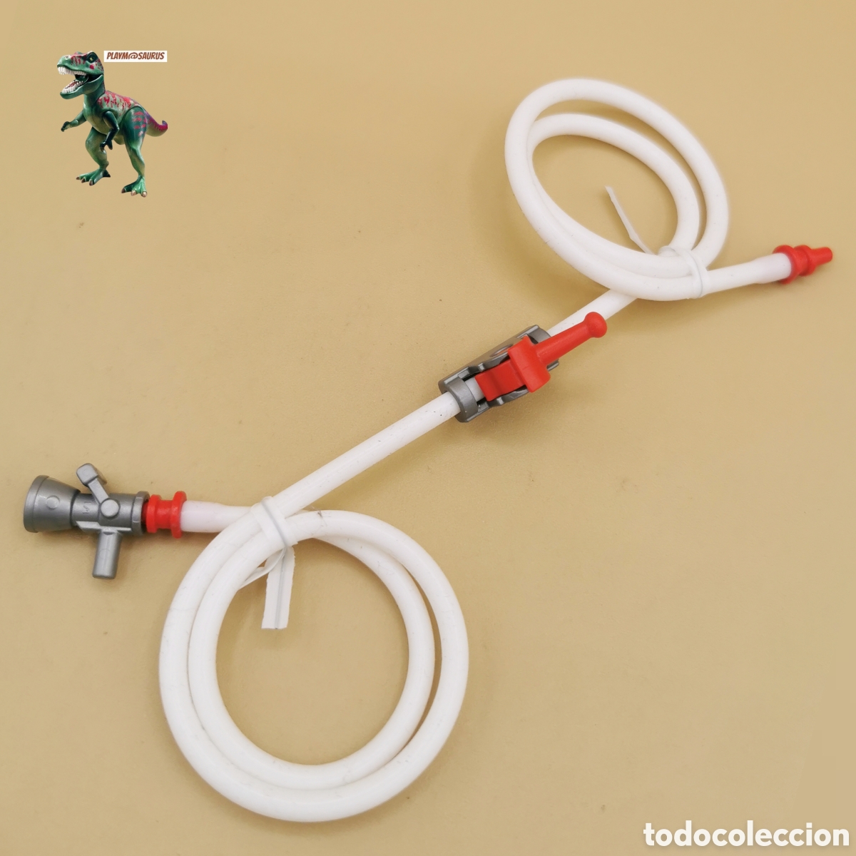 Playmobil: Playmobil manguera blanca 60cm tubo camion bomberos boca incendios hidrante rescate 3179 4096 7779