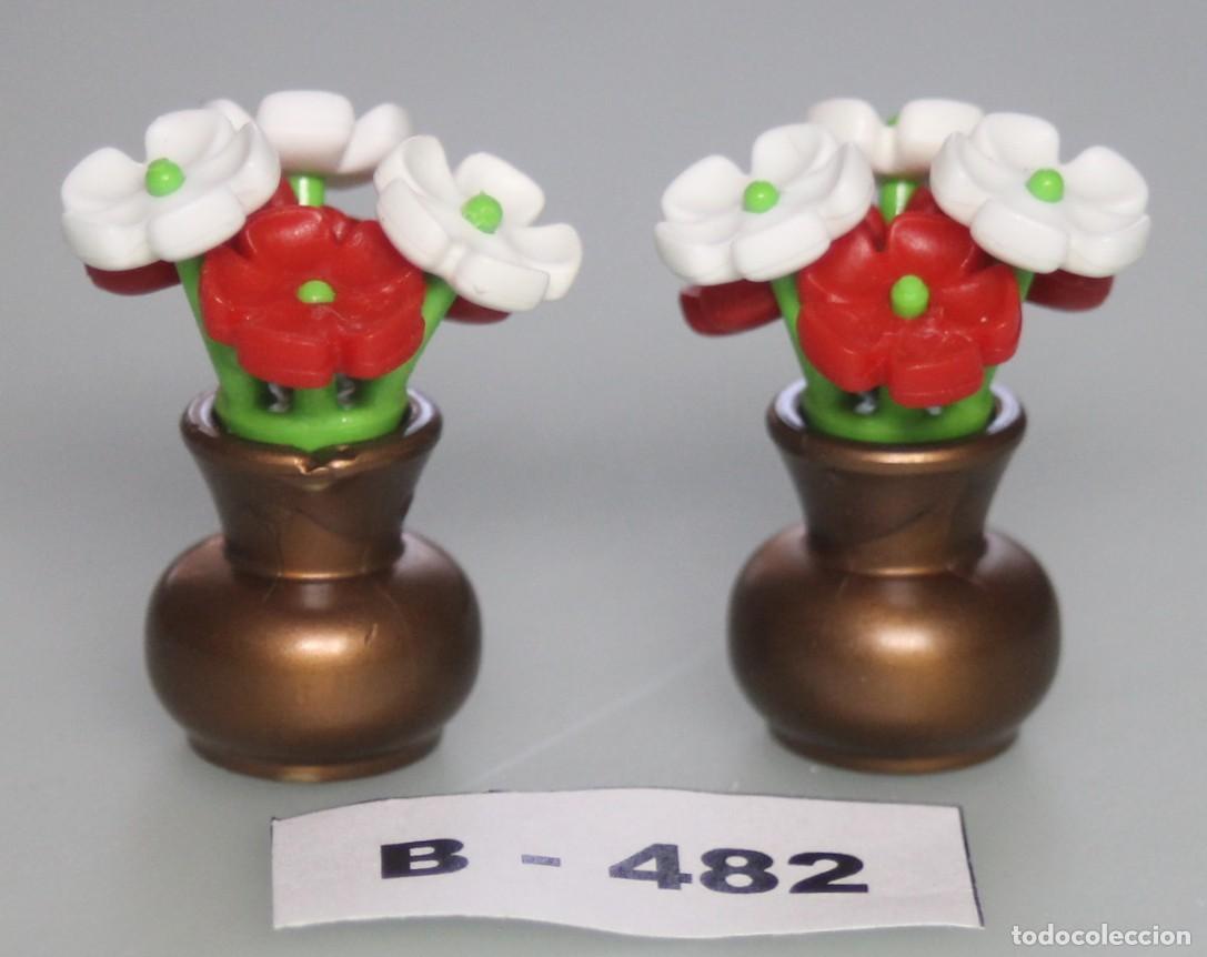 Playmobil: PLAYMOBIL 2 JARRONES CON FLORES - DECORACI&Oacute;N HOGAR (B-482)