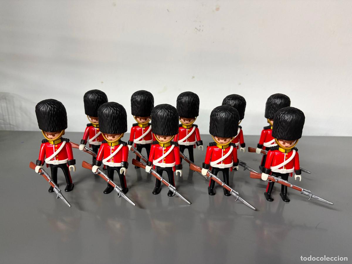 Playmobil: PLAYMOBIL mega lote 10 figuras guardia real ingles 4577