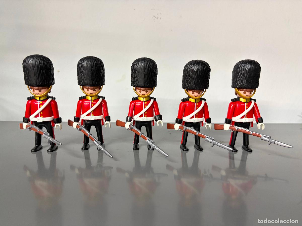 Playmobil: PLAYMOBIL lote 5 figuras guardia real ingles 4577
