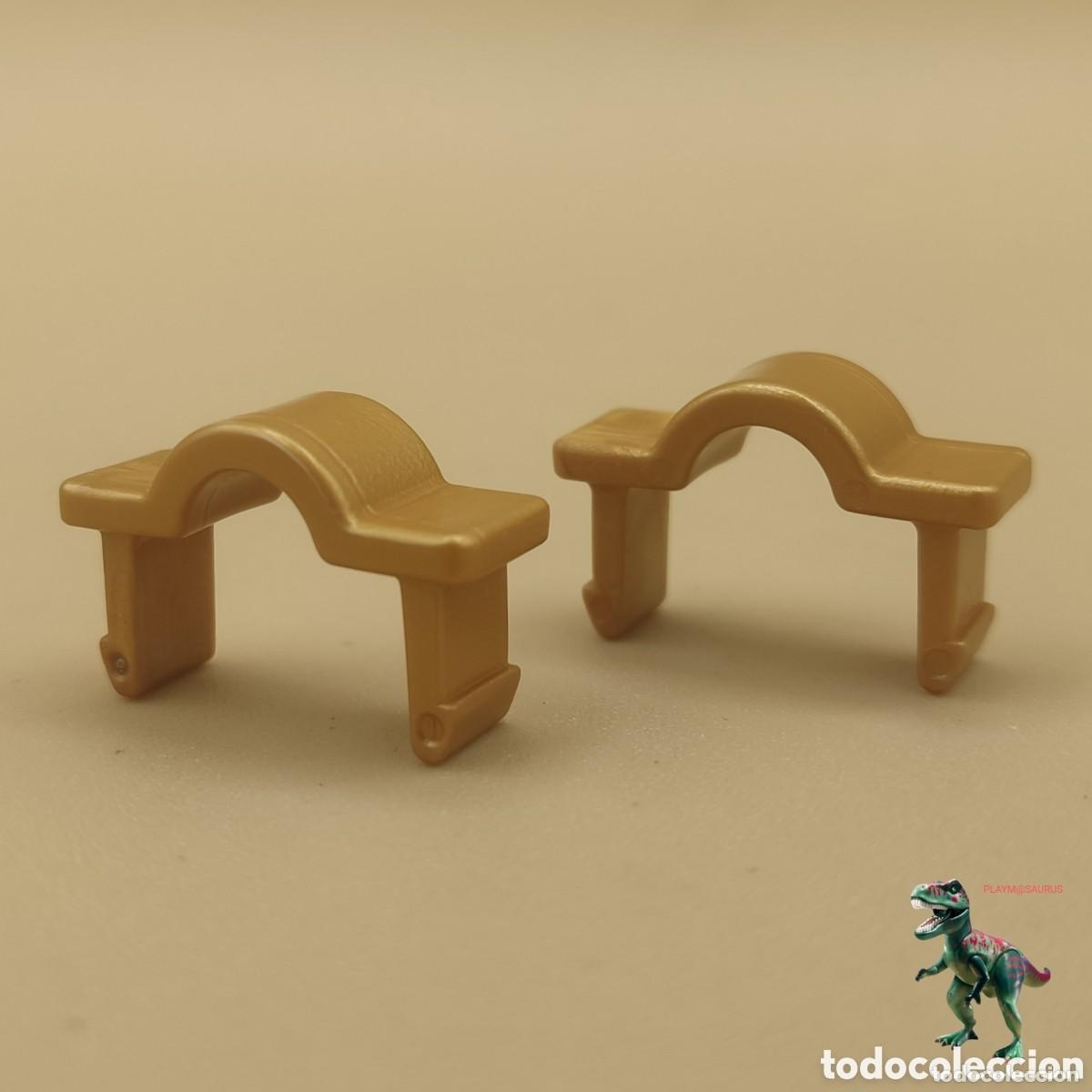 Playmobil: Playmobil X2 sujeccion dorada polea puente levadizo castillo simil en 3268 3666 5738 5783 6001 4866