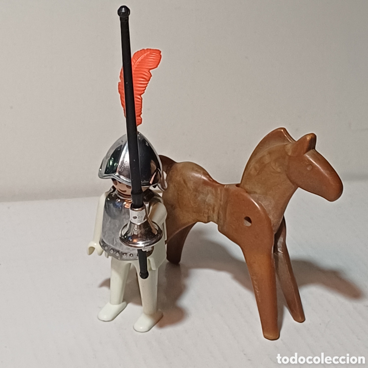 Playmobil: Figura Playmobil caballero soldado medieval justa caballo ref. 3379