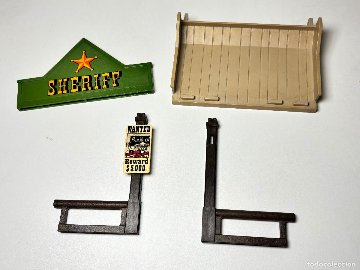 Playmobil: Playmobil 3786 tejado porche letrero pilar oficina sheriffs