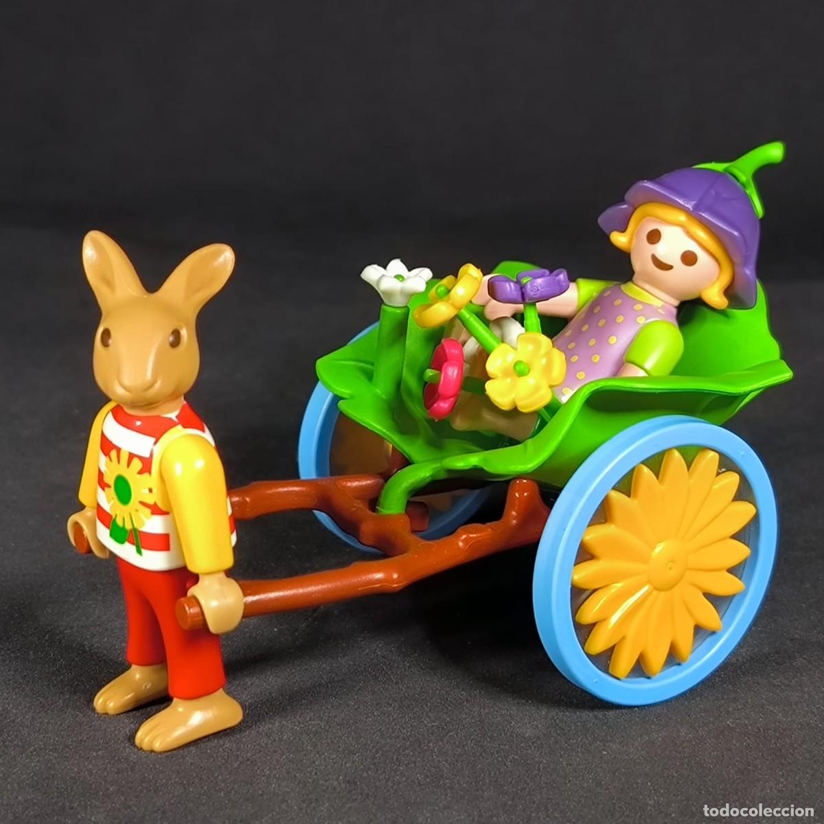 Playmobil: Playmobil florcita con conejito y carro ☼