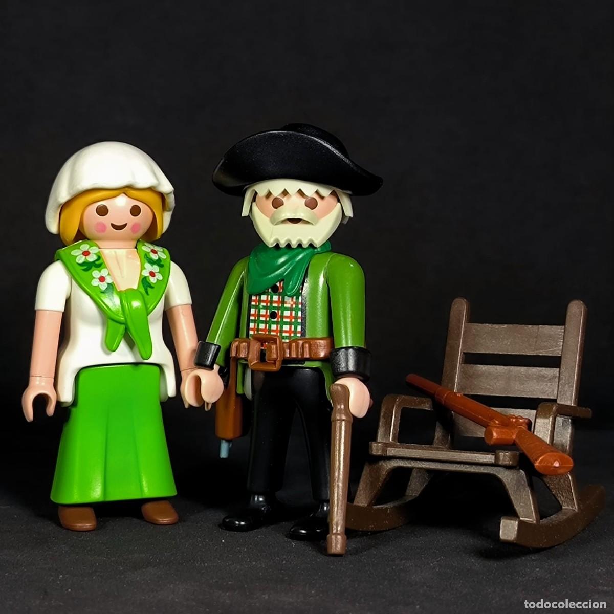 Playmobil: Playmobil pareja de oeste con silla hamaca ☼