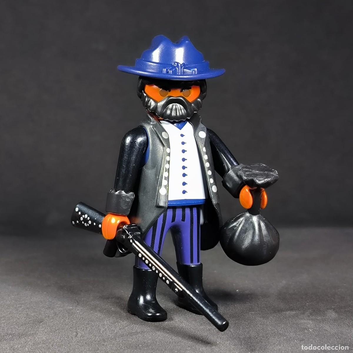 Playmobil: Playmobil vaquero con rifle negro ☼