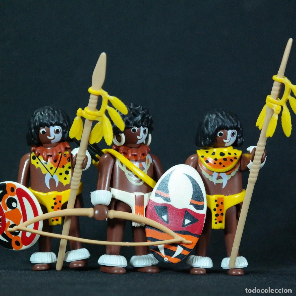 Playmobil: Playmobil 3 guerreros africanos ☼