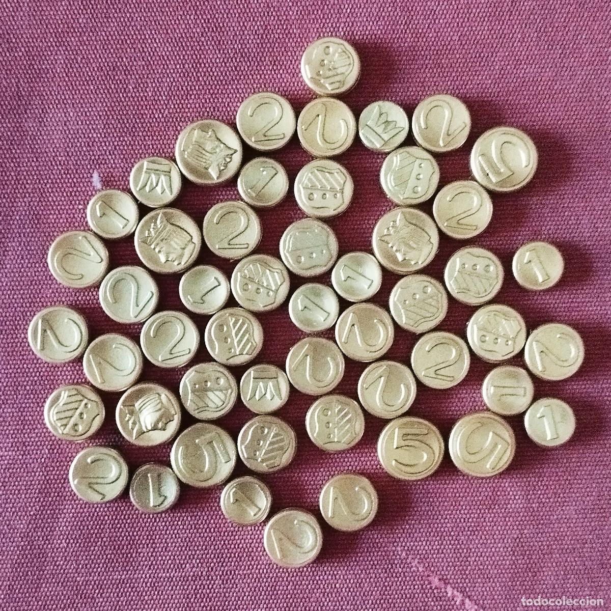 Playmobil: 50 MONEDAS - DOBLONES DE ORO ANTIGUOS - BRILANTES - PLAYMOBIL
