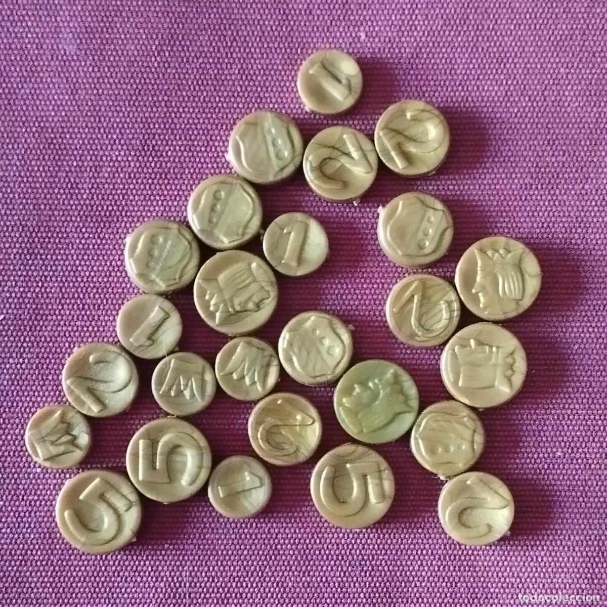 Playmobil: 25 MONEDAS - DOBLONES DE ORO ANTIGUOS - NO BRILANTES - PLAYMOBIL