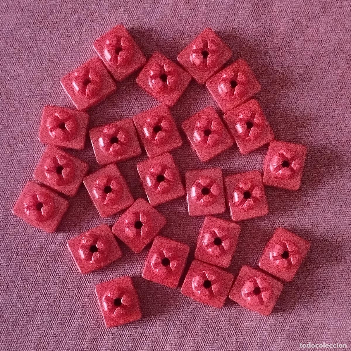 Playmobil: 25 CONECTORES ROJOS - PLAYMOBIL